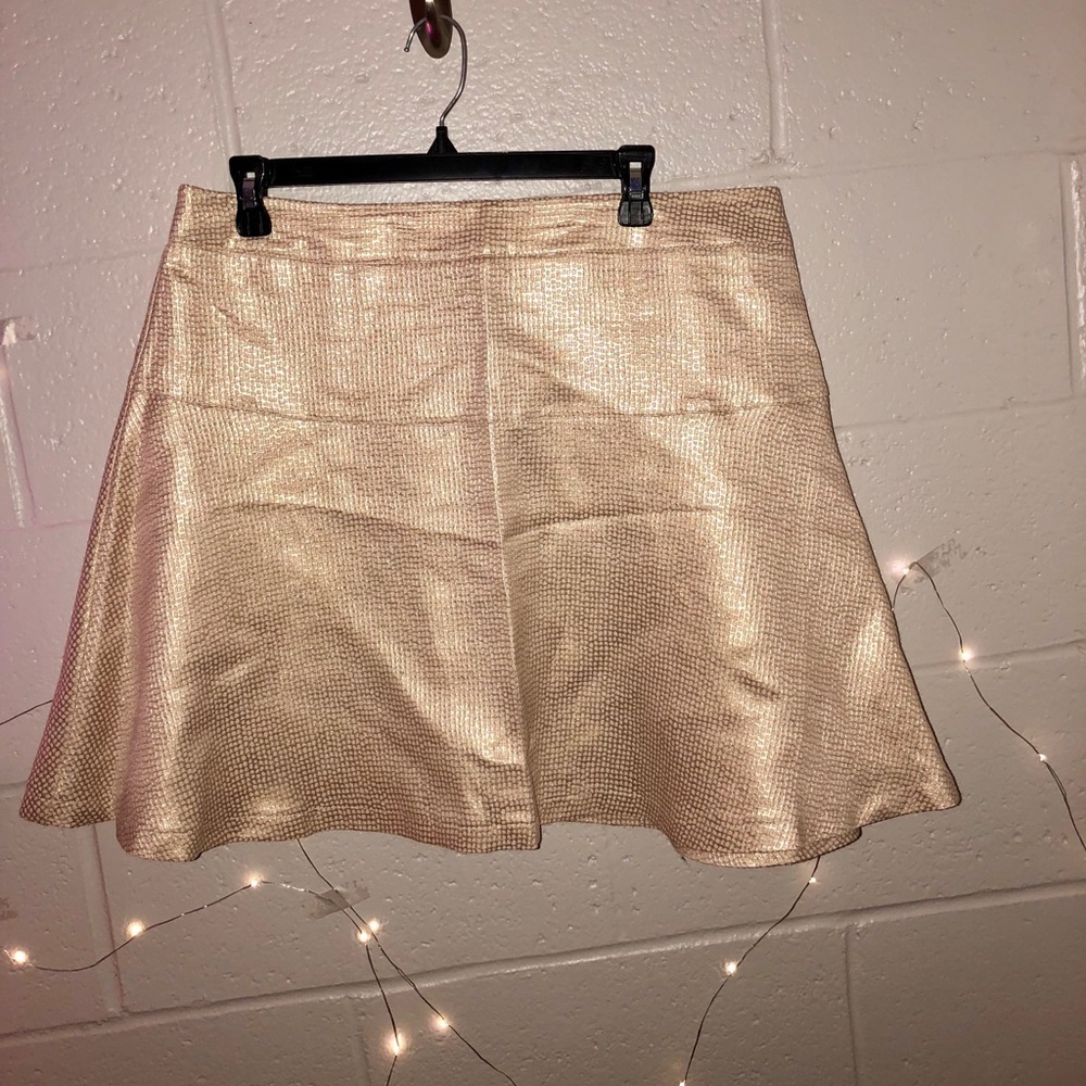 White and Gold Skirt